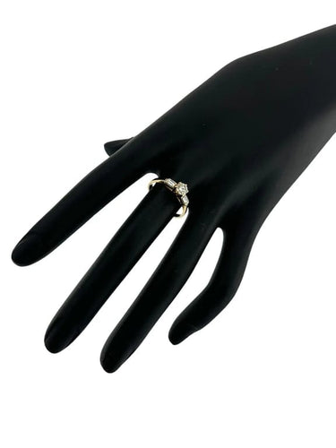 Bague 54 Bague trilogie en or jaune 18 carats avec diamants 0,80 ct 58 Facettes