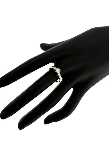 Bague 54 Bague trilogie en or jaune 18 carats avec diamants 0,80 ct 58 Facettes