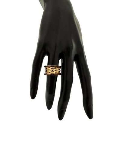 Bague 54.5 Bulgari B.zero1 - Bague en or rose 18 carats et céramique 58 Facettes