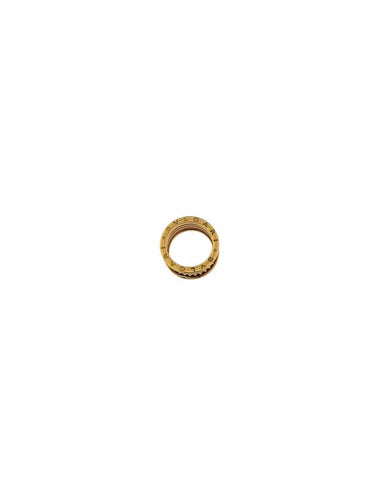 Bague 54.5 Bulgari B.zero1 - Bague en or rose 18 carats et céramique 58 Facettes