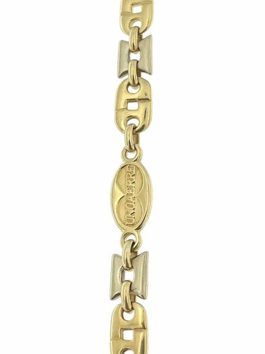 Bracelet UnoAErre - Bracelet en or jaune et or blanc 18 carats 58 Facettes