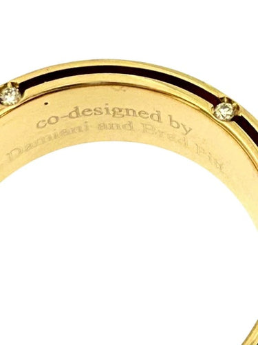 Bague 59.5 Damiani et Brad Pitt - Bague en or jaune 18 carats avec diamants 58 Facettes