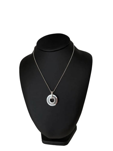 Pendentif Chopard Happy Diamonds - Pendentif en or blanc 18 carats et diamants 58 Facettes