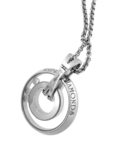 Pendentif Chopard Happy Diamonds - Pendentif en or blanc 18 carats et diamants 58 Facettes