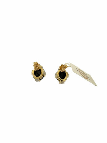 Boucles d'oreilles Clous d’oreilles - Saphirs et diamants en or 18 carats 58 Facettes