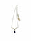 Collier Collier en or blanc 18 carats avec saphir et diamant 58 Facettes