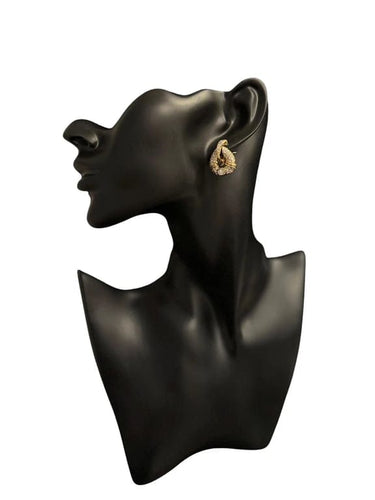 Boucles d'oreilles Boucles d'oreilles en or jaune 18 carats avec diamants 2,50 ct 58 Facettes