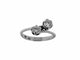 Bague 54.5 Bague rétro en or blanc 18 carats et diamants naturels 58 Facettes