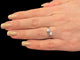 Bague 54.5 Bague rétro en or blanc 18 carats et diamants naturels 58 Facettes