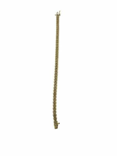 Bracelet Bracelet tennis en or jaune 14 carats avec diamants 58 Facettes