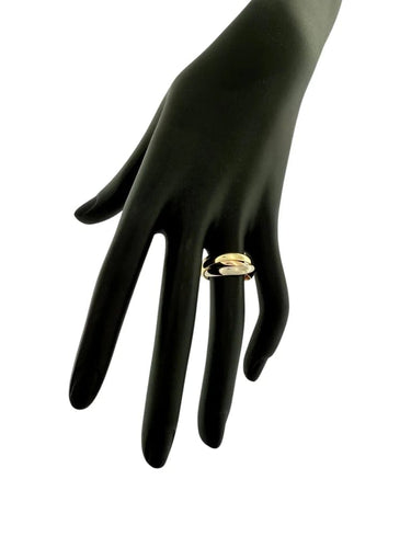 Bague 48 Cartier Trinity - Bague Trinity en or jaune, or blanc et or rose 18 carats 58 Facettes