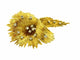 Broche Broche Art déco italienne en or 18 carats avec diamants 58 Facettes