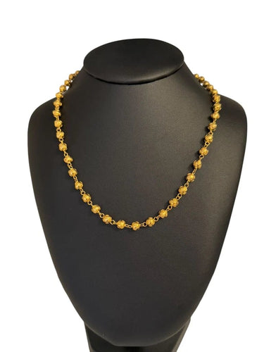 Collier Collier traditionnel portugais en or jaune 19 carats 58 Facettes