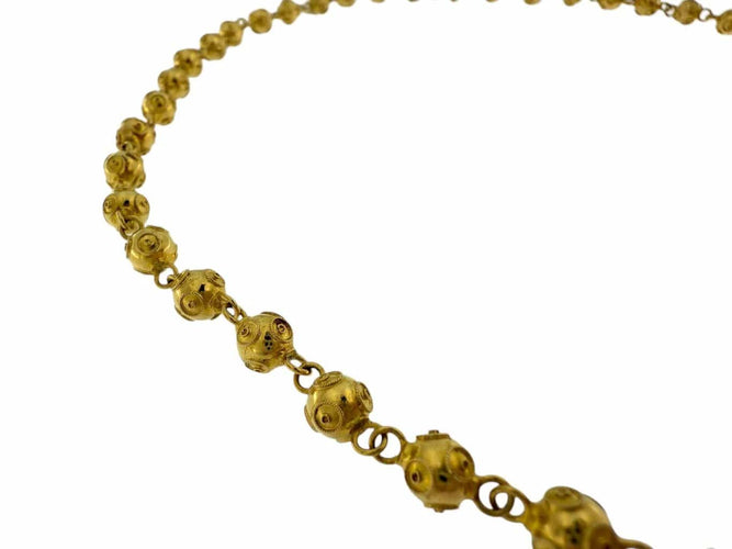 Collier Collier traditionnel portugais en or jaune 19 carats 58 Facettes