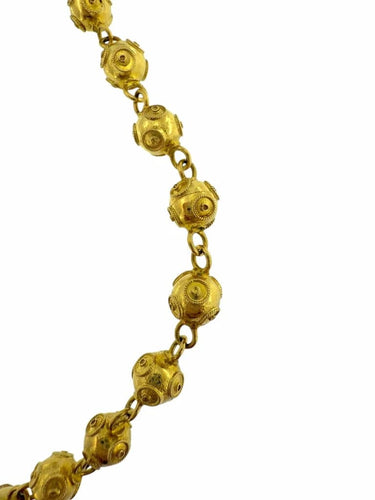 Collier Collier traditionnel portugais en or jaune 19 carats 58 Facettes