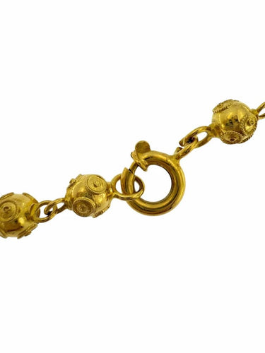 Collier Collier traditionnel portugais en or jaune 19 carats 58 Facettes