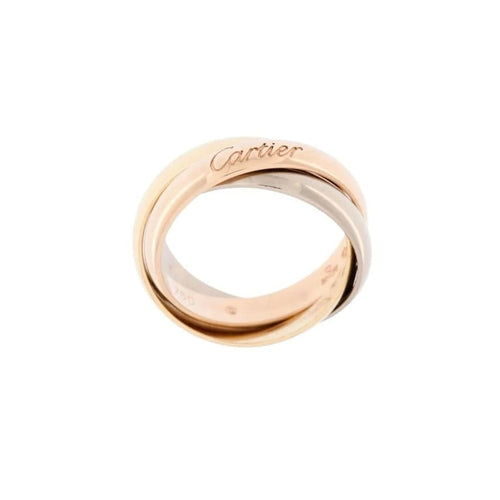 Bague 54 Cartier Trinity - Bague Trinity triple en or 18 carats 58 Facettes