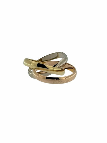 Bague 54 Cartier Trinity - Bague Trinity triple en or 18 carats 58 Facettes