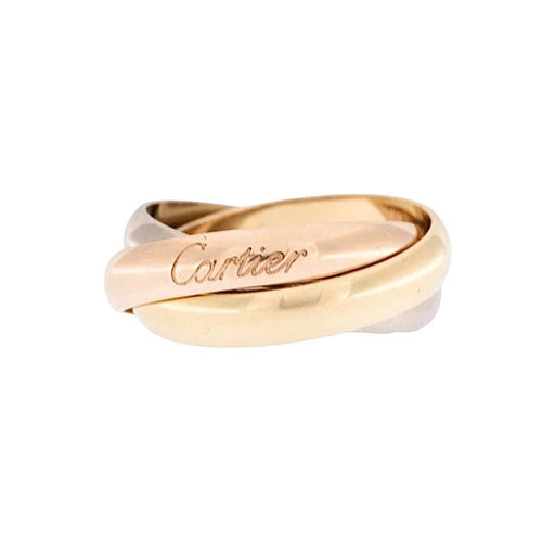 Bague 54 Cartier Trinity - Bague Trinity triple en or 18 carats 58 Facettes