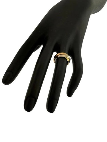 Bague 54 Cartier Trinity - Bague Trinity triple en or 18 carats 58 Facettes