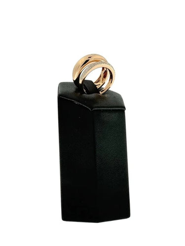 Bague 54.4 Al Coro Mezzaluna - Bague en or rose et diamants 58 Facettes