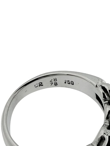 Bague 51.9 Bague en or blanc 18 carats avec diamants naturels 58 Facettes