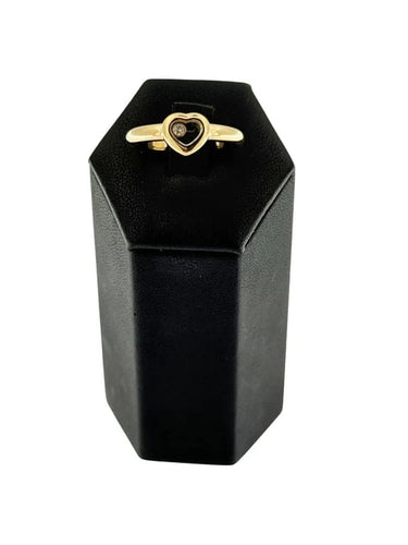 Bague 55.1 Chopard Happy Diamonds - Bague cœur en or jaune 18 carats et diamant 58 Facettes