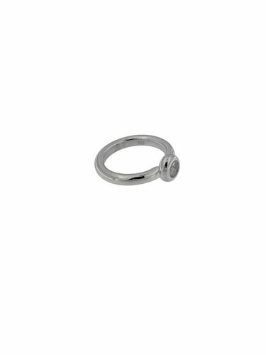 Bague 55 Chopard Happy Diamonds - Bague en or blanc 18 carats et diamant 58 Facettes
