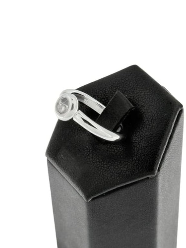 Bague 55 Chopard Happy Diamonds - Bague en or blanc 18 carats et diamant 58 Facettes