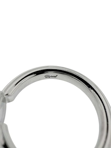 Bague 55 Chopard Happy Diamonds - Bague en or blanc 18 carats et diamant 58 Facettes