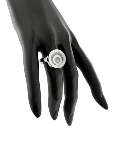 Bague 57 Chopard Happy Spirit - Bague en or blanc 18 carats et diamants 58 Facettes