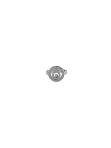Bague 57 Chopard Happy Spirit - Bague en or blanc et diamants 58 Facettes