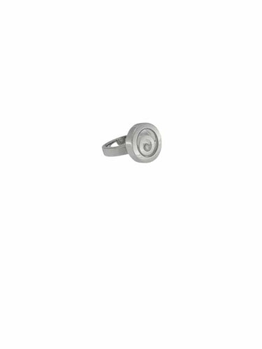 Bague 57 Chopard Happy Spirit - Bague en or blanc et diamants 58 Facettes