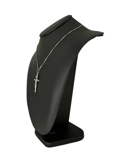 Pendentif UnoAErre - Pendentif crucifix en or blanc 18 carats 58 Facettes