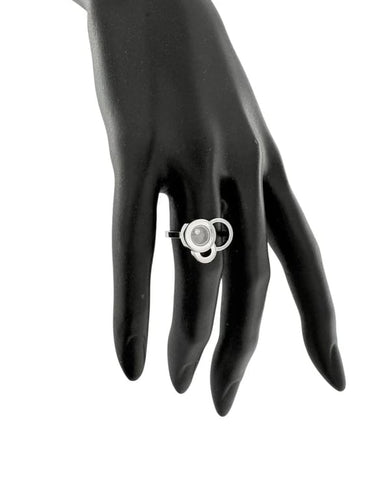 Bague 54 Chopard Happy Dreams - Bague en or blanc 18 carats et diamant 58 Facettes