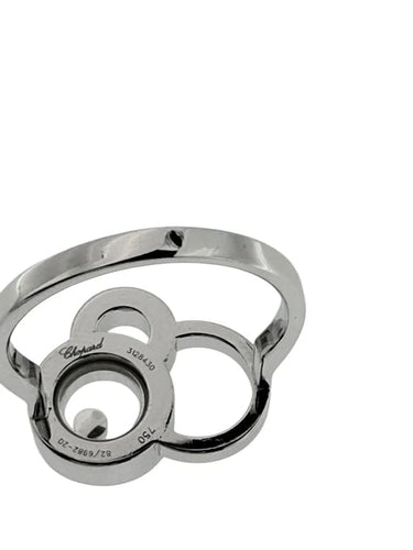 Bague 54 Chopard Happy Dreams - Bague en or blanc 18 carats et diamant 58 Facettes