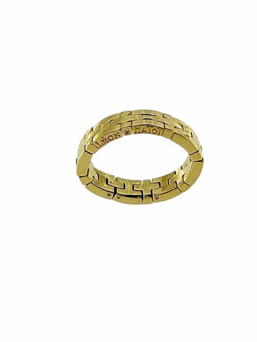 Bague 56 Leon Hatot - Bague flexible en or jaune 18 carats avec diamant 58 Facettes