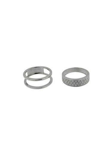 Bague 56 Splend'Oro - Bague en or blanc 18 carats et diamants 58 Facettes
