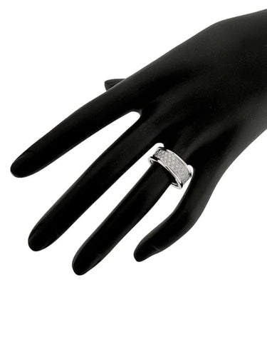 Bague 56 Splend'Oro - Bague en or blanc 18 carats et diamants 58 Facettes
