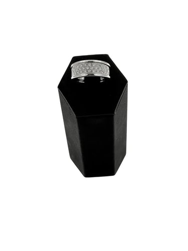 Bague 56 Splend'Oro - Bague en or blanc 18 carats et diamants 58 Facettes
