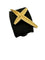 Pendentif Pendentif croix vintage italienne en or jaune 18 carats, motif étoiles 58 Facettes