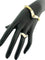 Bracelet Ensemble bracelet et bague en or jaune 18 carats et diamants 58 Facettes