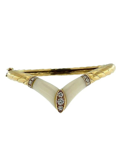 Bracelet Ensemble bracelet et bague en or jaune 18 carats et diamants 58 Facettes