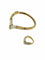 Bracelet Ensemble bracelet et bague en or jaune 18 carats et diamants 58 Facettes