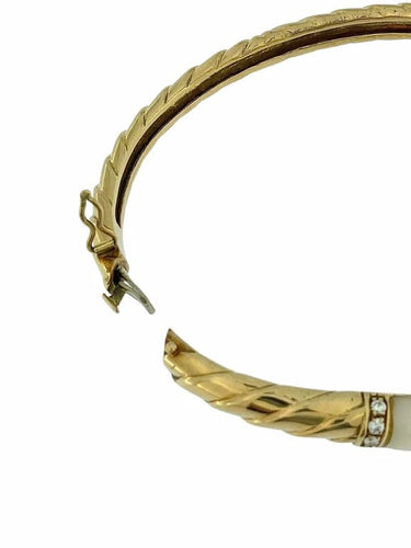 Bracelet Ensemble bracelet et bague en or jaune 18 carats et diamants 58 Facettes