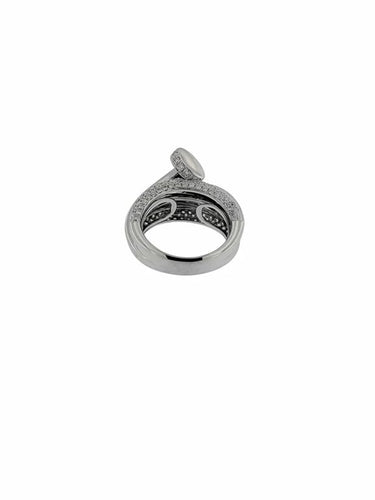 Bague 55 Vendome Ligne Vendôme - Bague en or blanc 18 carats et diamants 58 Facettes