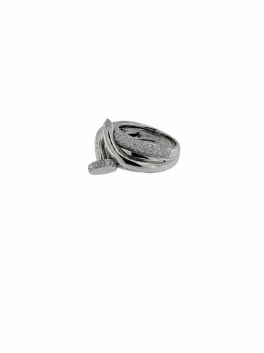 Bague 55 Vendome Ligne Vendôme - Bague en or blanc 18 carats et diamants 58 Facettes
