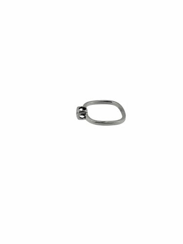 Bague 52.5 Dinh Van - Bague cube en or blanc 18 carats et diamant 58 Facettes