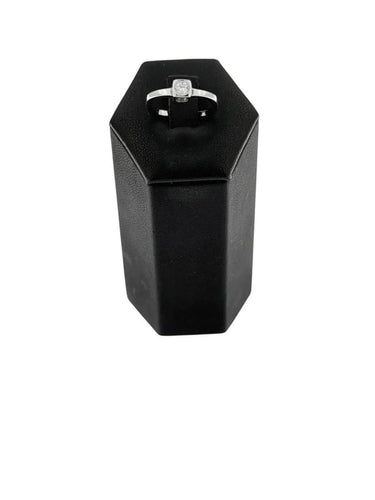 Bague 52.5 Dinh Van - Bague cube en or blanc 18 carats et diamant 58 Facettes