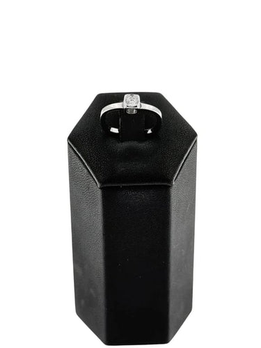 Bague 52.5 Dinh Van - Bague cube en or blanc 18 carats et diamant 58 Facettes